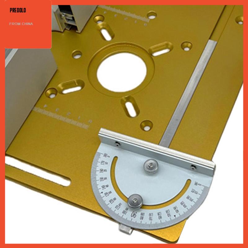 [Predolo] Alat Sisipan Meja Bahan Aluminium Template Untuk Router Bench Trimming Woodworking