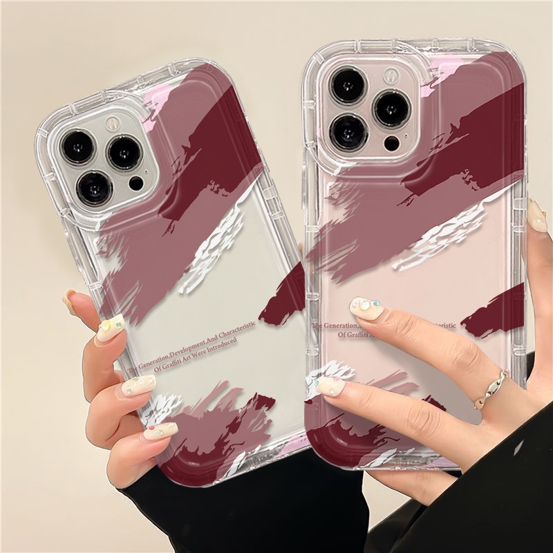 IPHONE Soft Phone Case Kompatibel Untuk Iphone11 14 13 12 Pro XS Max Casing X XR 7+ 8plus Transparan TPU Silikon Shockproof Cover