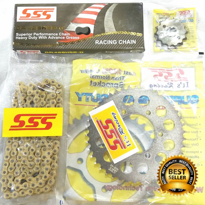Gear Set SSS Kawasaki Athlete / ZX 130 Rantai HSBT Termurah - 35