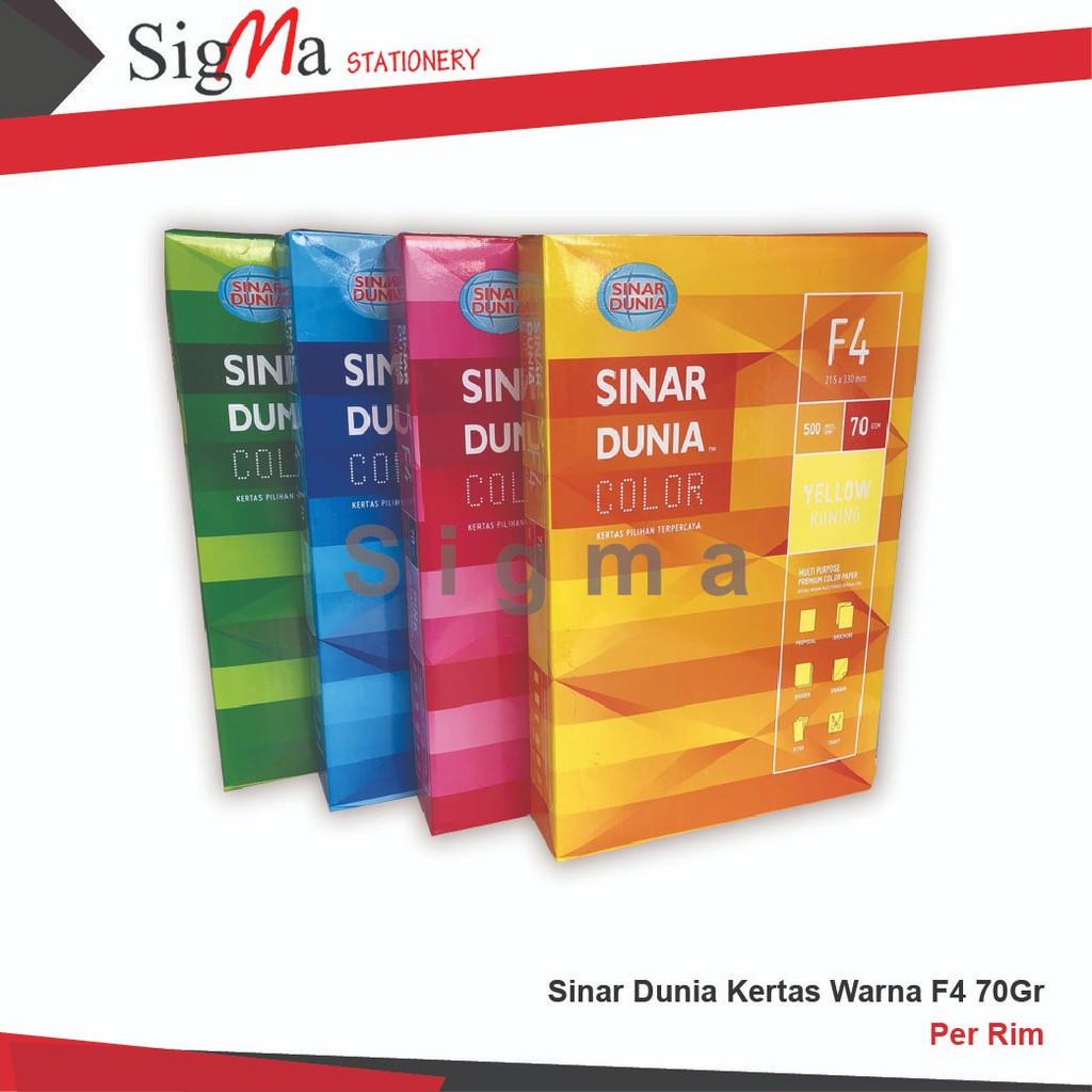 

Kertas Warna F4 70 Gr Sinar Dunia rim