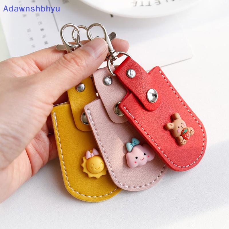 Adhyu 1Pc Warna Lucu Kulit Tempat Kartu Akses Dompet Fashion Mini Cards Cover ID