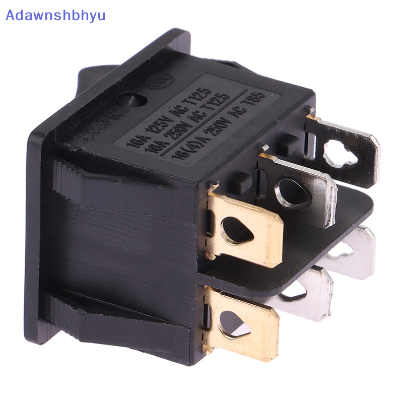 Adhyu KCD3-606 Saklar Rocker Ganda Dengan Lampu ON/OFF 6Pin Power Button Switch Electric Baking Pan Saklar Pemanas Listrik 16A~250V AC ID