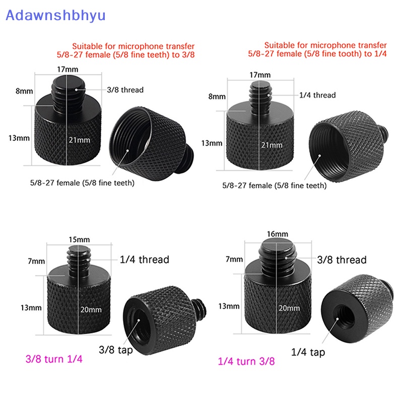 Adhyu Aksesoris Kamera Camera Screw Konversi Mur5/8 Ke3 /8 Ke1 /4 Inch Adapter Mount Untuk DSLR Tripod Monopod Quick Release Plat Stand ID