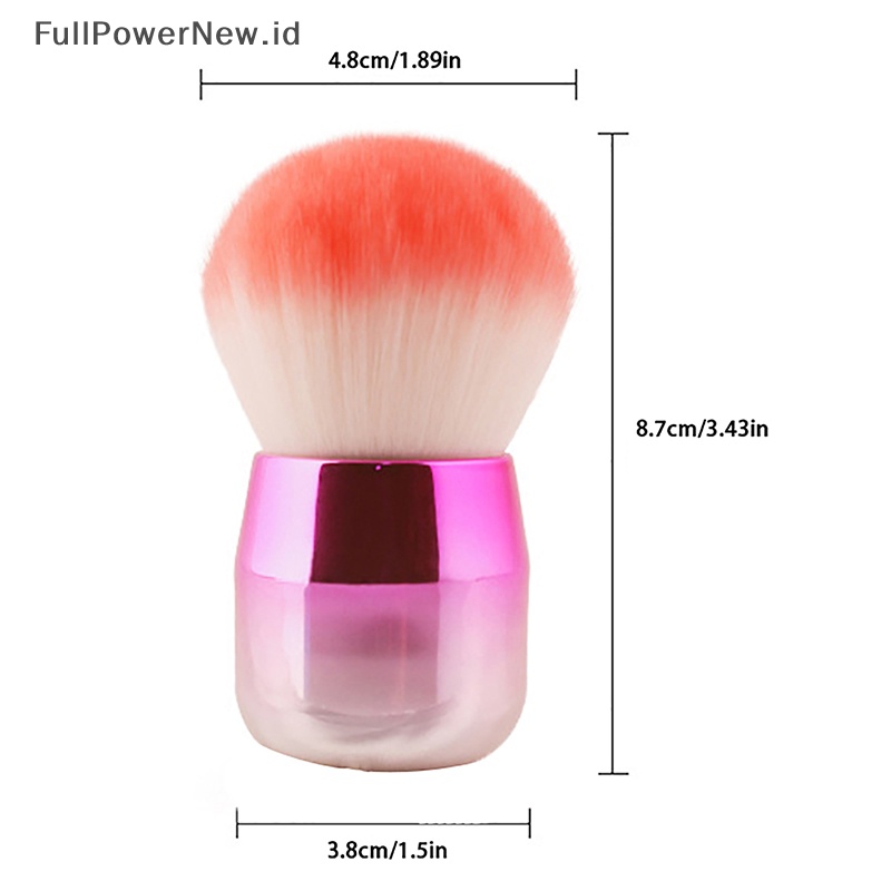 Power Soft Nail Art Cleaner Brush Pembersih Debu Kuas Bedak Manikur Alat Makeup ID