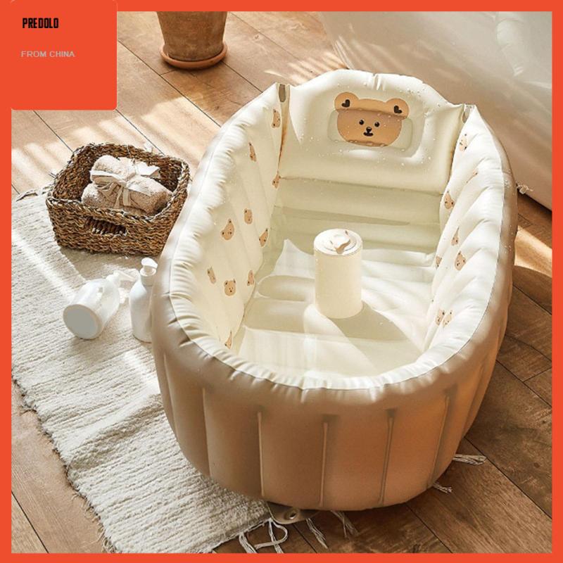 [Predolo] Bathtub Bayi Tiup Baskom Shower PVC Lipat Untuk Taman Halaman Belakang Travel