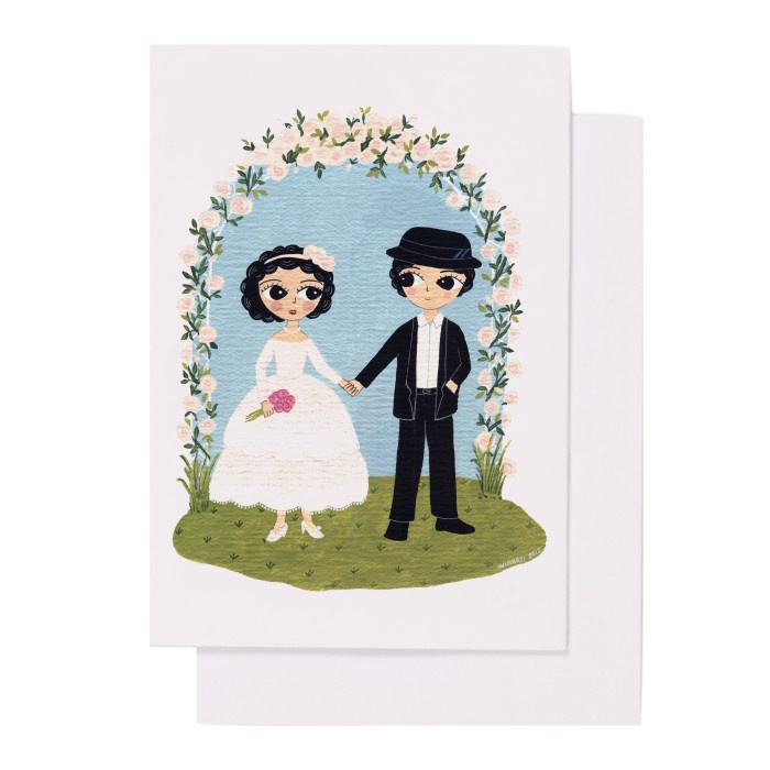 

Greeting Card Kartu Ucapan Happy Wedding Walk Kamalika Artprints