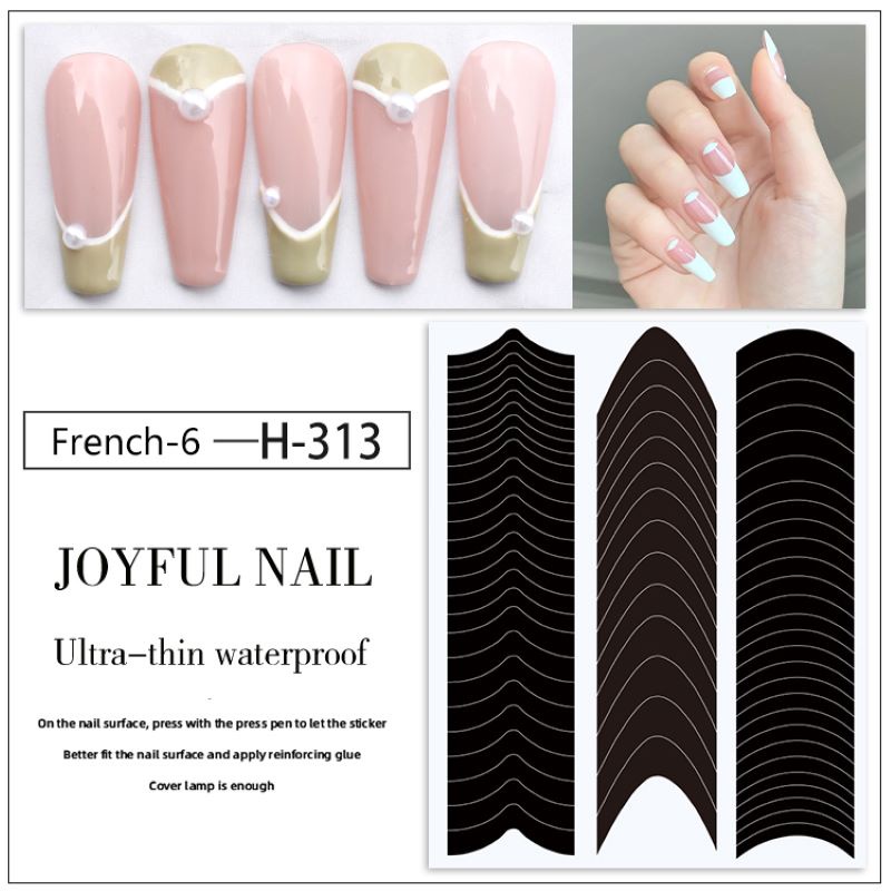 Stiker French Nail Gel UV SK