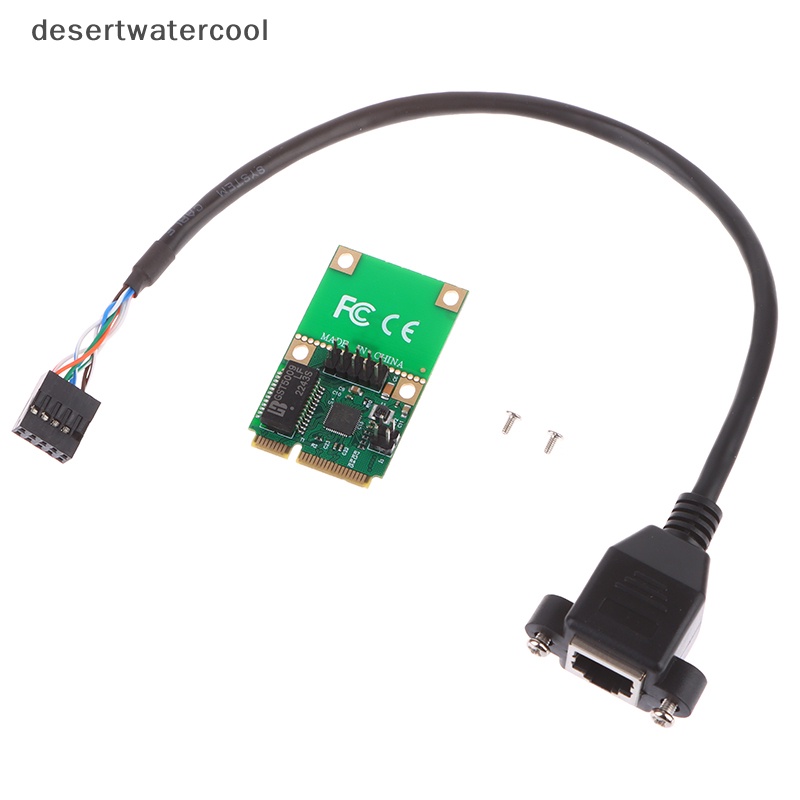 Deid 1Set Kartu Jaringan Mini PCI-E 1000Mbps Gigabit Ethernet RJ45 LAN Network Adapter Built-in Wired LAN Martijn