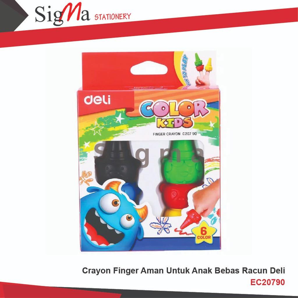 

Crayon Jari / Crayon Anak / Crayon Aman Untuk Anak Bebas Racun Deli EC20790 Finger (Set)