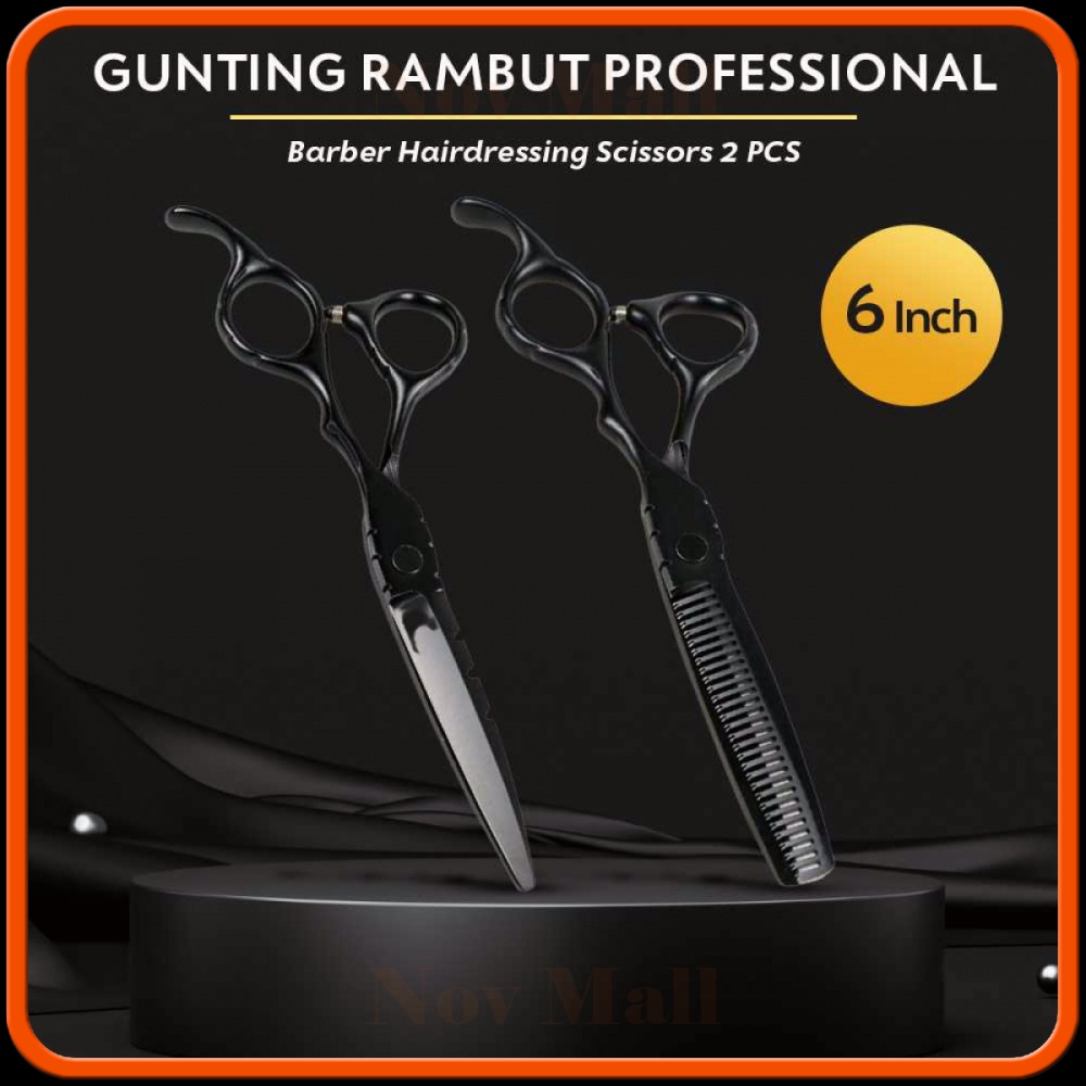 Gunting Rambut Professional Barber Scissors 2 PCS - 440C