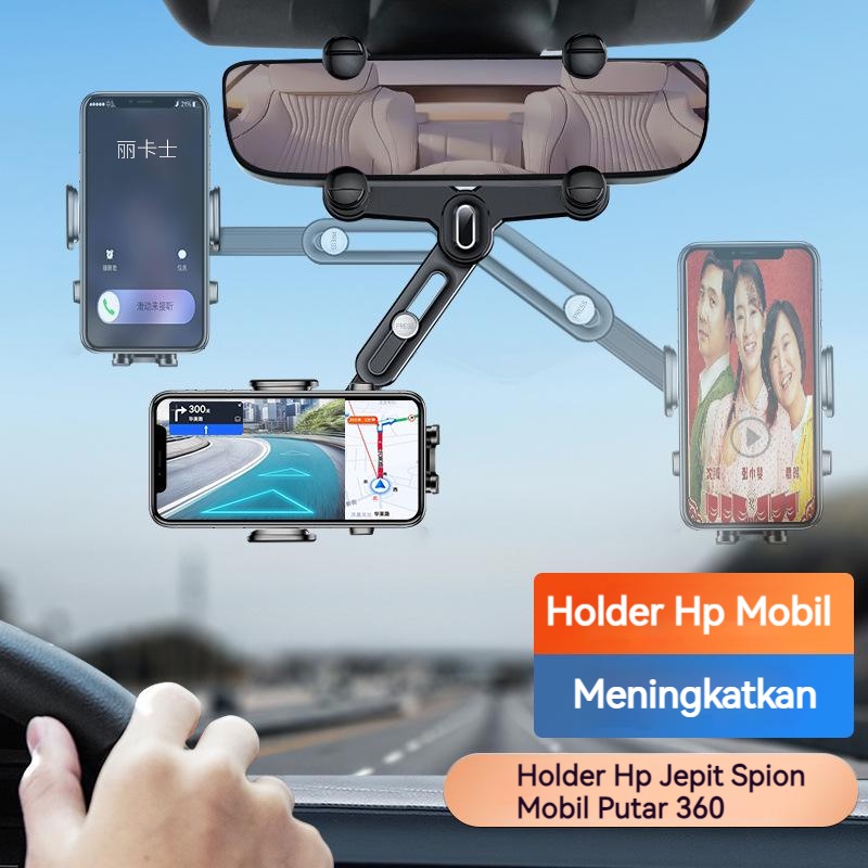 【COD】Car Holder HP Mobil Jepit/HP Holder Flexible Rotation 360 °/Holder HP Jepit Mobil/Mobil Universal Jepit