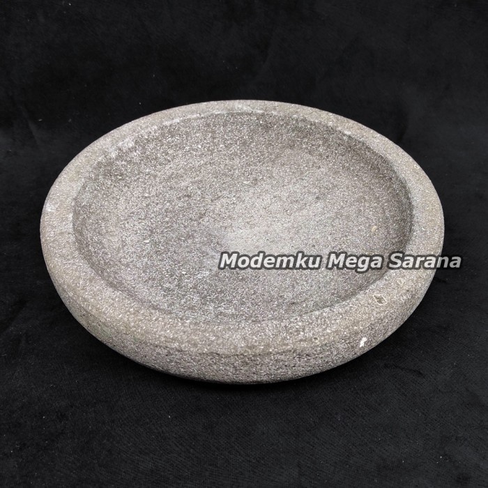 Cobek Batu Asli Original Cowek Coek Coet Cowet - 26 cm