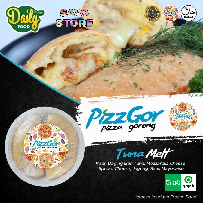 Pizza Goreng dengan Mozarella dan Spread Cheese PizzGor Daily Food | Frozen Food