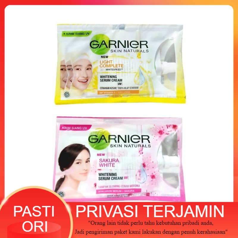 Garnier Sachet 7 ml / Garnier Sakura White Whitening Serum Cream Uva/Uvb | Garnier Light Complete Se