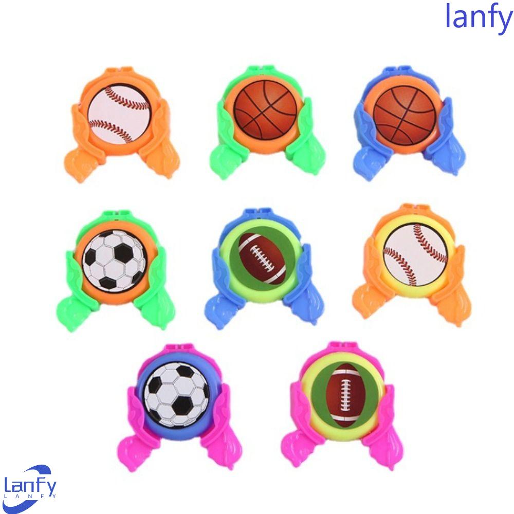 Lanfy Mini Launchers Ball Outdoor Finger Catapult Peluncur Sepak Bola Piringan Terbang Mini Warna Untuk Mainan Outdoor