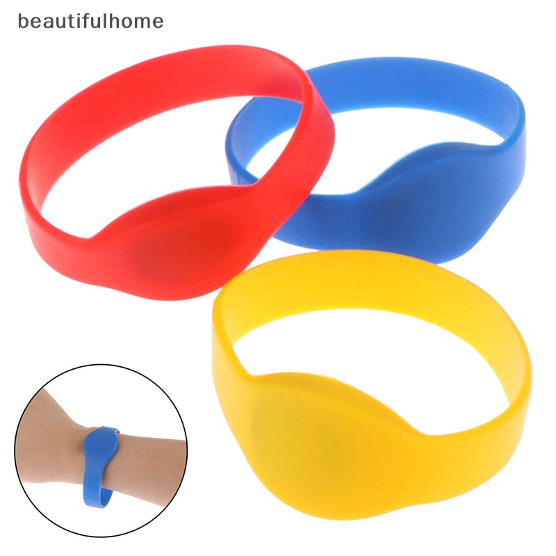 {beautifulhome} 125khz EM4100 TK4100 wristband rfid Gelang id card silicone rfid band.