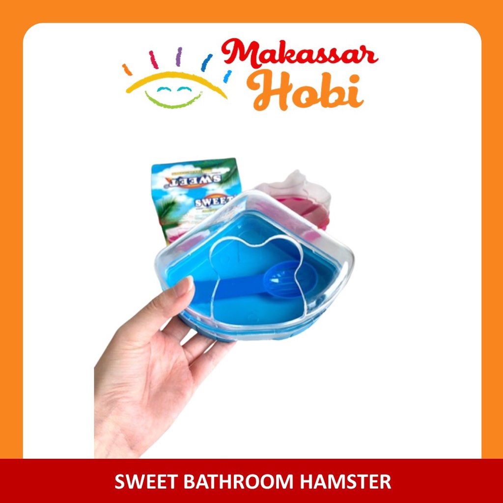 Sweet Bathroom Tempat Mandi Tidur Rumah Hamster Pasir Wangi Scoop Skop