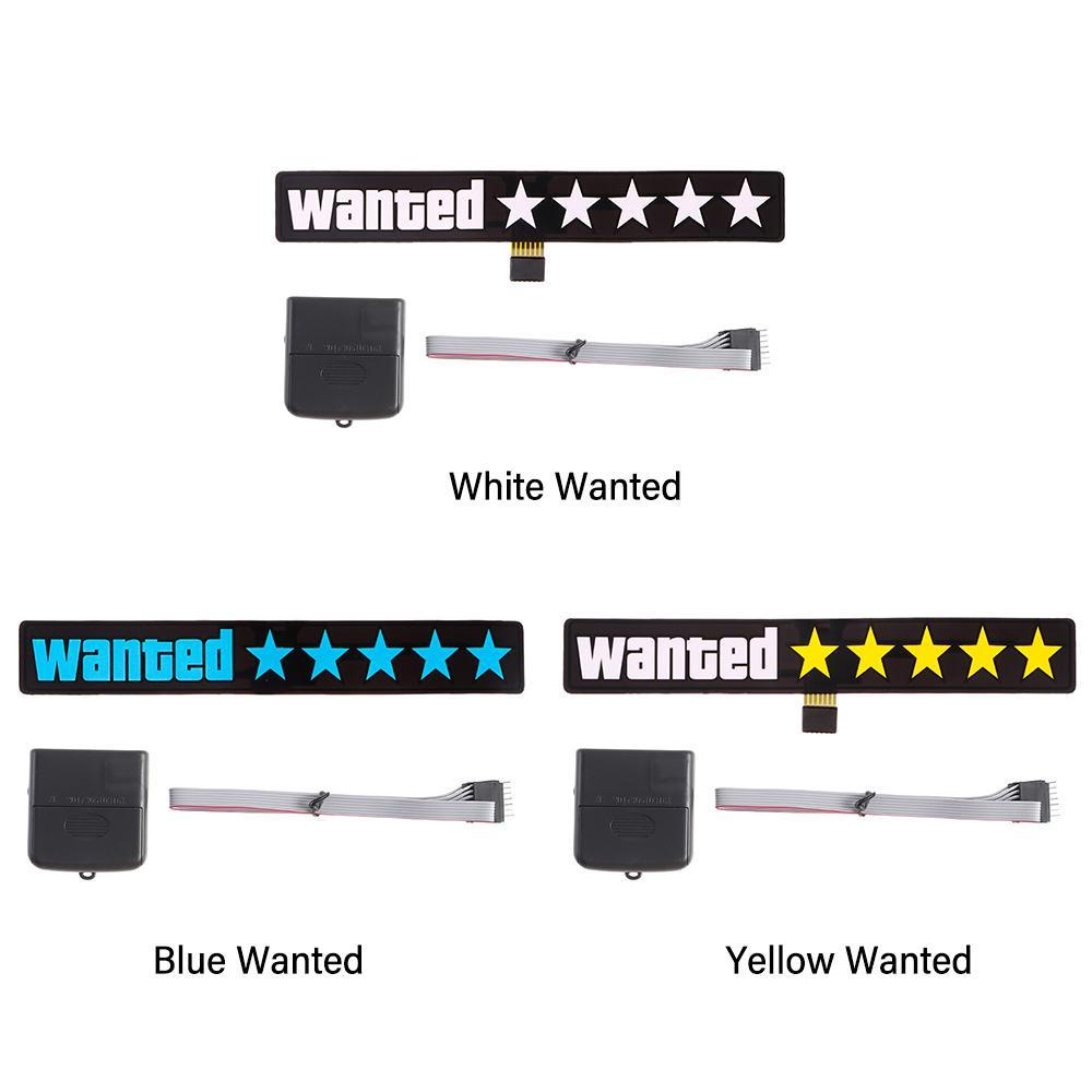 POPULAR Led Stiker Mobil Tanda Pengaman Jendela Mobil Dekorasi Sticker Wanted