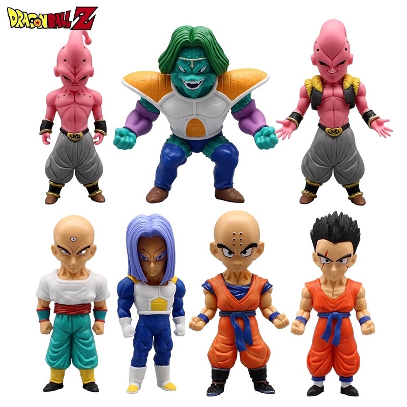 Dragon Ball Angka Gk Wcf Trunks Majin Buu Anime Figure Yamcha Krillin Zarbon Tien Shinhan Action Figure Model Pvc Mainan Boneka