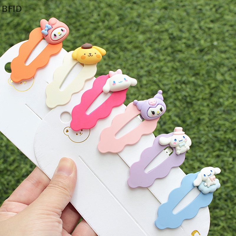 [BFID] Sanrio Jepit Rambut Kuromi My Melody Cinnamoroll Kartun Gadis Lucu Warna Hairpin Clip [ID]