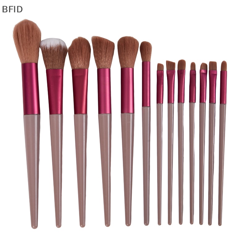 [BFID] 13pcs Set Kuas Kosmetik Makeup Bedak Foundation Eyeshadow Lip Brush Tool [ID]