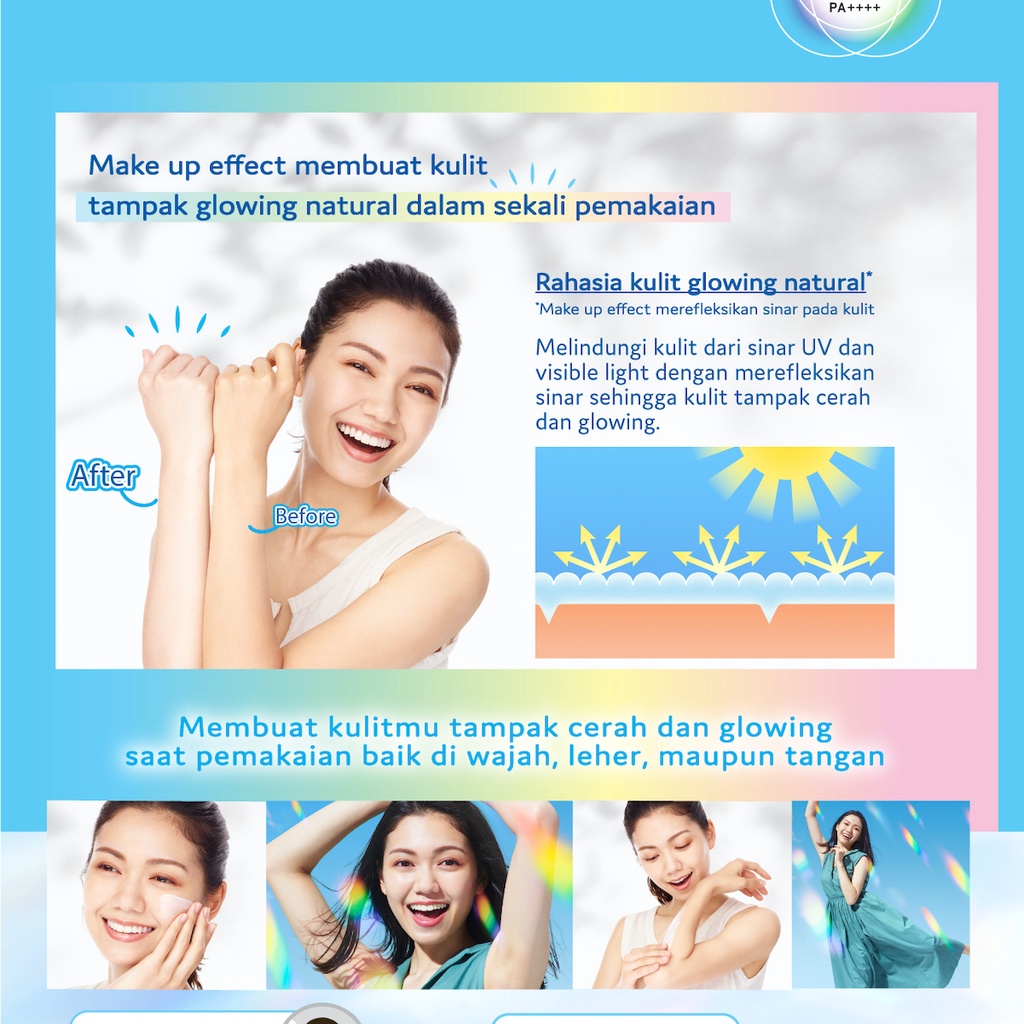 Biore Uv Aqua Rich Sunscreen Light Up Essence SPF 50 PA++++ 70 gr - Skincare Wajah Sunblock