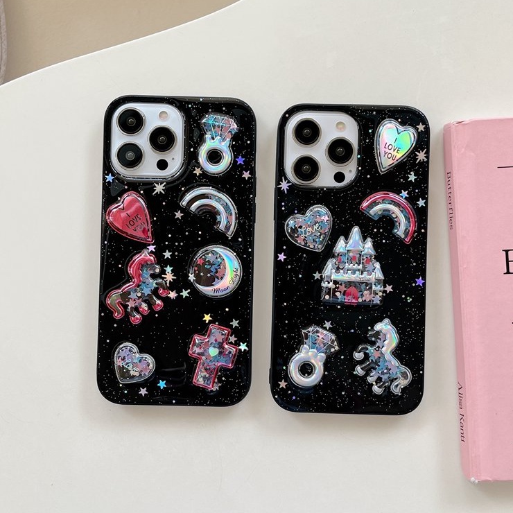 IPHONE Casing TPU Soft Sky Dream Castle HP iP Iphone14 13 12 11 Pro X XS XR Max7 8+Plus Drop Lem FTD Casing Apple