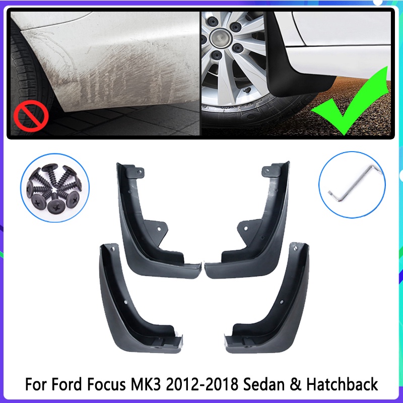 4pcs Flaps Lumpur Mobil Untuk Ford Focus3 MK3 2011~2018 Mudguard Splash Guards Fender Mudflaps Aksesoris Mobil