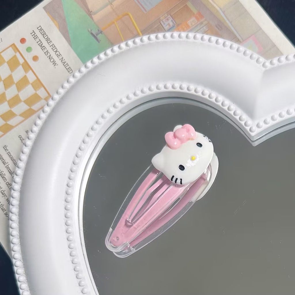 Hiasan kepala wanita fashion klip hello kitty bahan berkualitas import harga grosir bisa cod