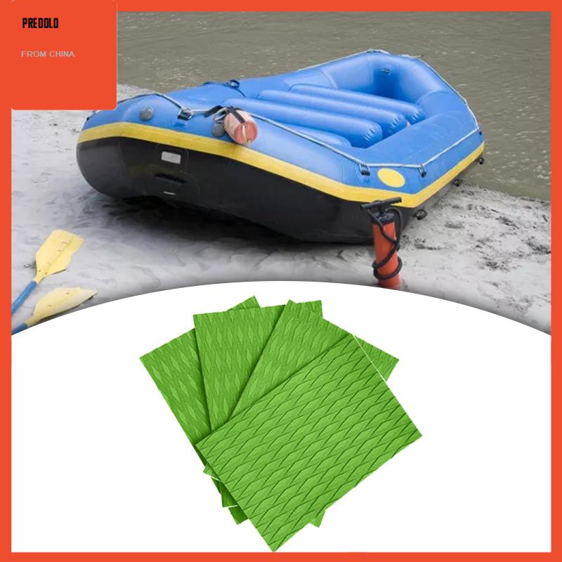 [Predolo] 4pcs EVA Deck Grip Mats Bantalan Traksi Papan Surfing Non Slip Untuk Skateboard Kayak