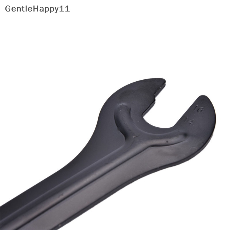 Gentlehappy 13 /15mm+14 /16mm Cycle Bike Bicycle Steel Bike Cycle Head Open End As Hub Cone Wrench Spanner Alat Perbaikan Sepeda id