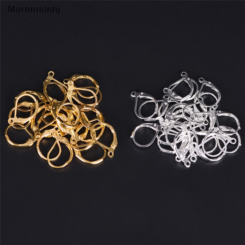 Mornin 50PCS/100PCS French Earring Lobster Clasps Hooks Temuan Anting Perhiasan DIY id