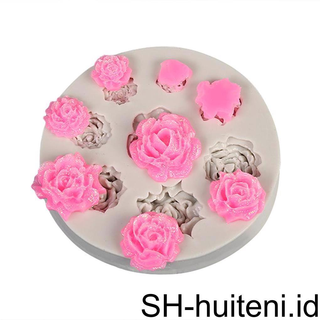 Cetakan Kue Silikon Bunga Multi Cavity DIY Coklat Alat Kue Mawar /Daisy Bentuk Fondant Pastry Cookie Soft Mould