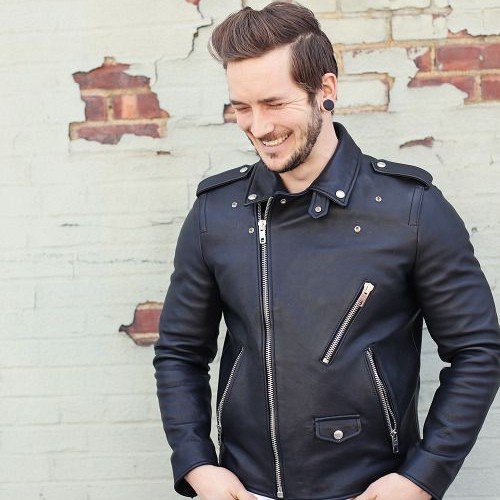 jaket kulit pria asli jaket kulit domba garut jaket kulit ramones racing pria 100% kulit domba Garut