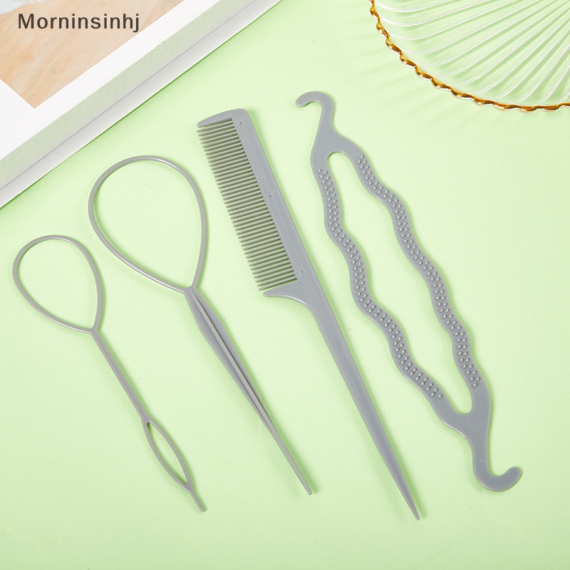 Mornin 4PCS Hair Disk Pull Hair Pin Klip Sisir Untuk Anak Perempuan Alat Styling Rambut Kit id