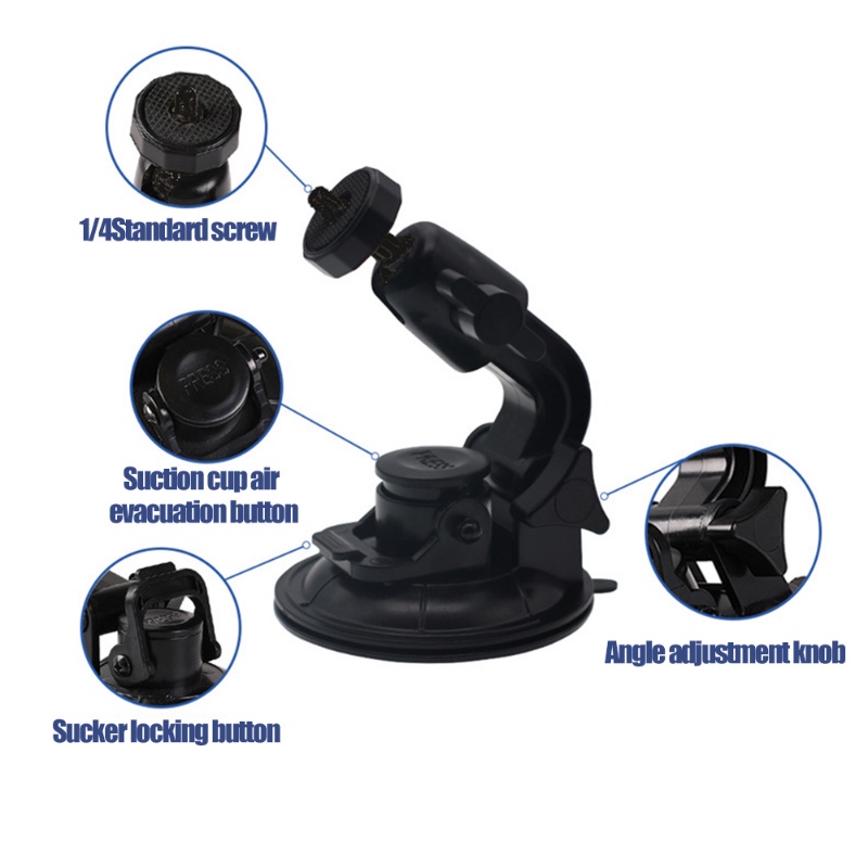 1pc Creative Suction Cup Detachable Car Mobile Phone Holder/Dudukan GPS Otomotif Dapat Diputar 360derajat/ Bracket Navigasi Kendaraan Universal