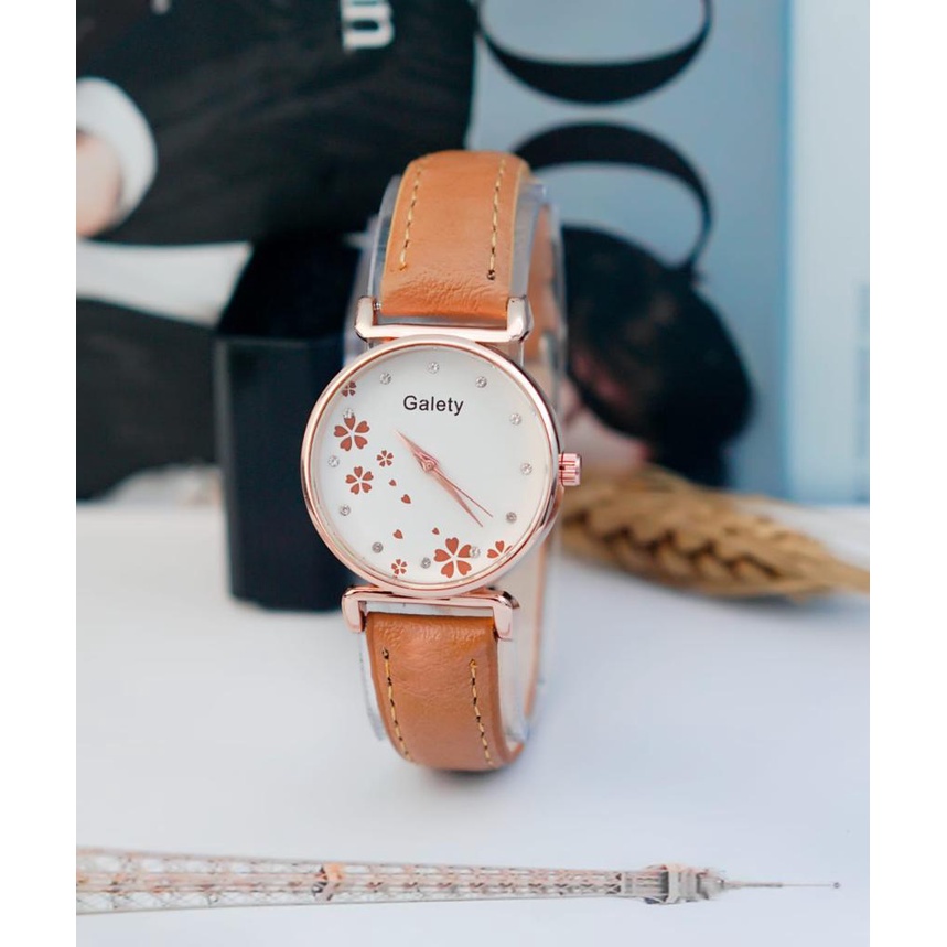 PA Jam Tangan Quartz Strap PU Analog Casual Gaya Retro Wanita &amp; Pria Ulzzang Watch Korean Fashion RM093