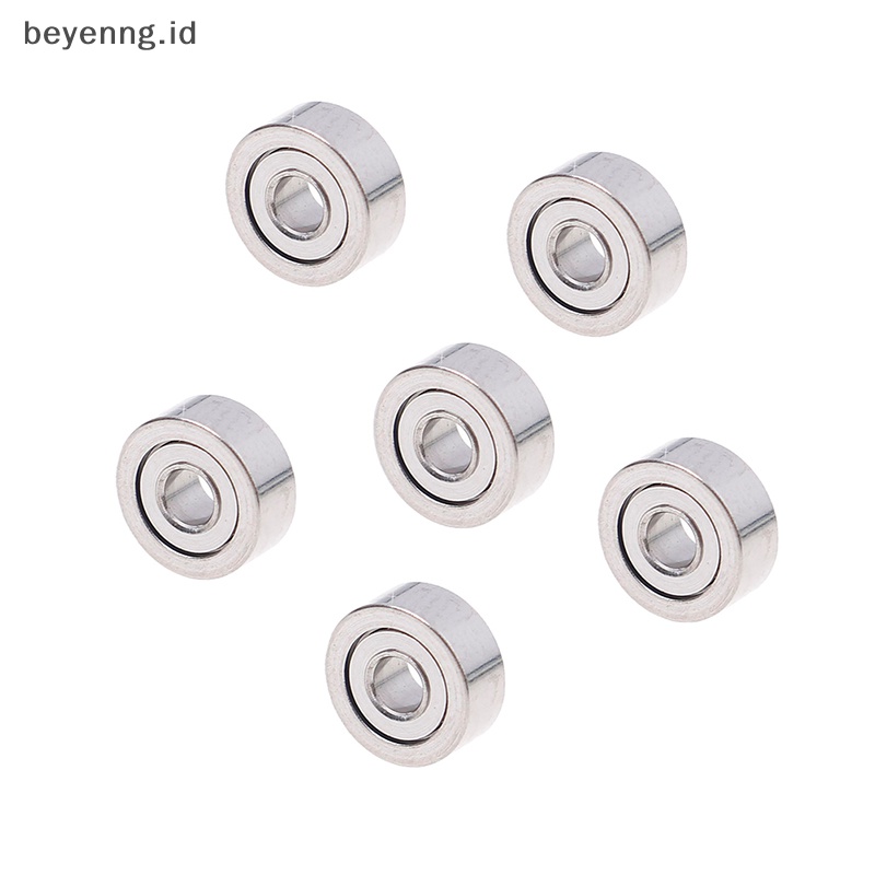 Beyen 10Pcs MR62ZZ (2x6x2.5mm) Bantalan Bola Presisi Terlindung Logam mini Bearing ID