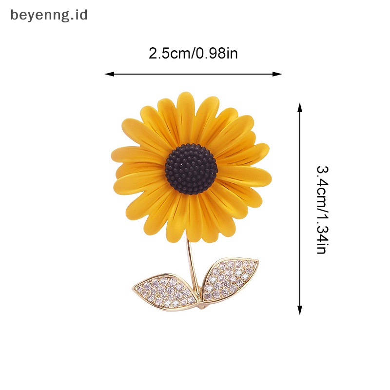 Beyen Bros Bunga Matahari Untuk Wanita Unisex Enamel Musim Panas Kecantikan Sunflower Pesta Kantor ID