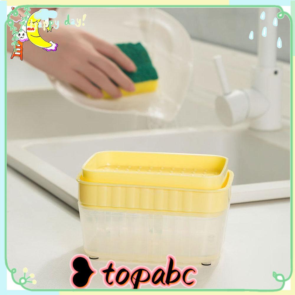 TOP Detergent Box Easy Foaming 300ml Tempat Penyimpanan Cair Anti Selip Stabilitas Alat Dapur Kotak Solusi Sabun