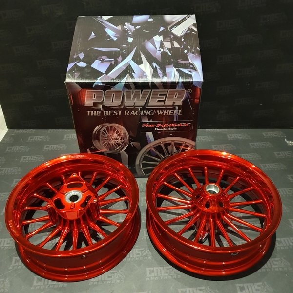 READY VELG POWER KLASIK NMAX MERAH 350 400 RING 13 ORIGINAL