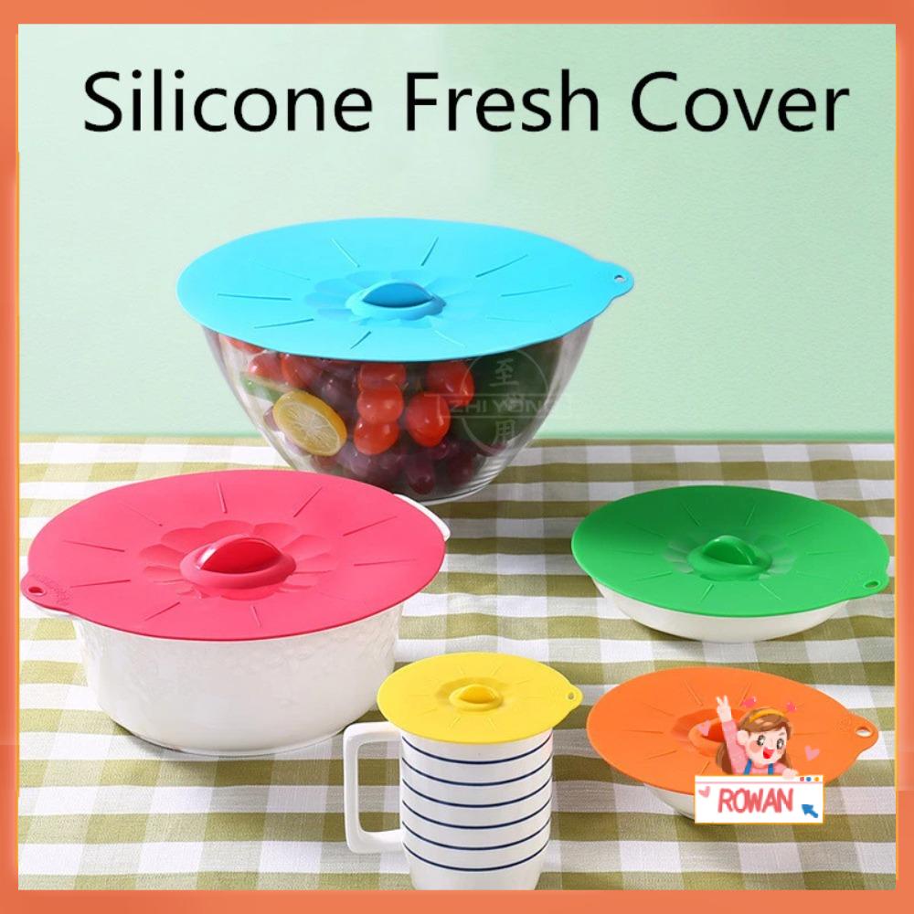 R-FLOWER Stopper Penutup Mangkok Microwave Bungkus Makanan Bowl Silicone Bowl Covers