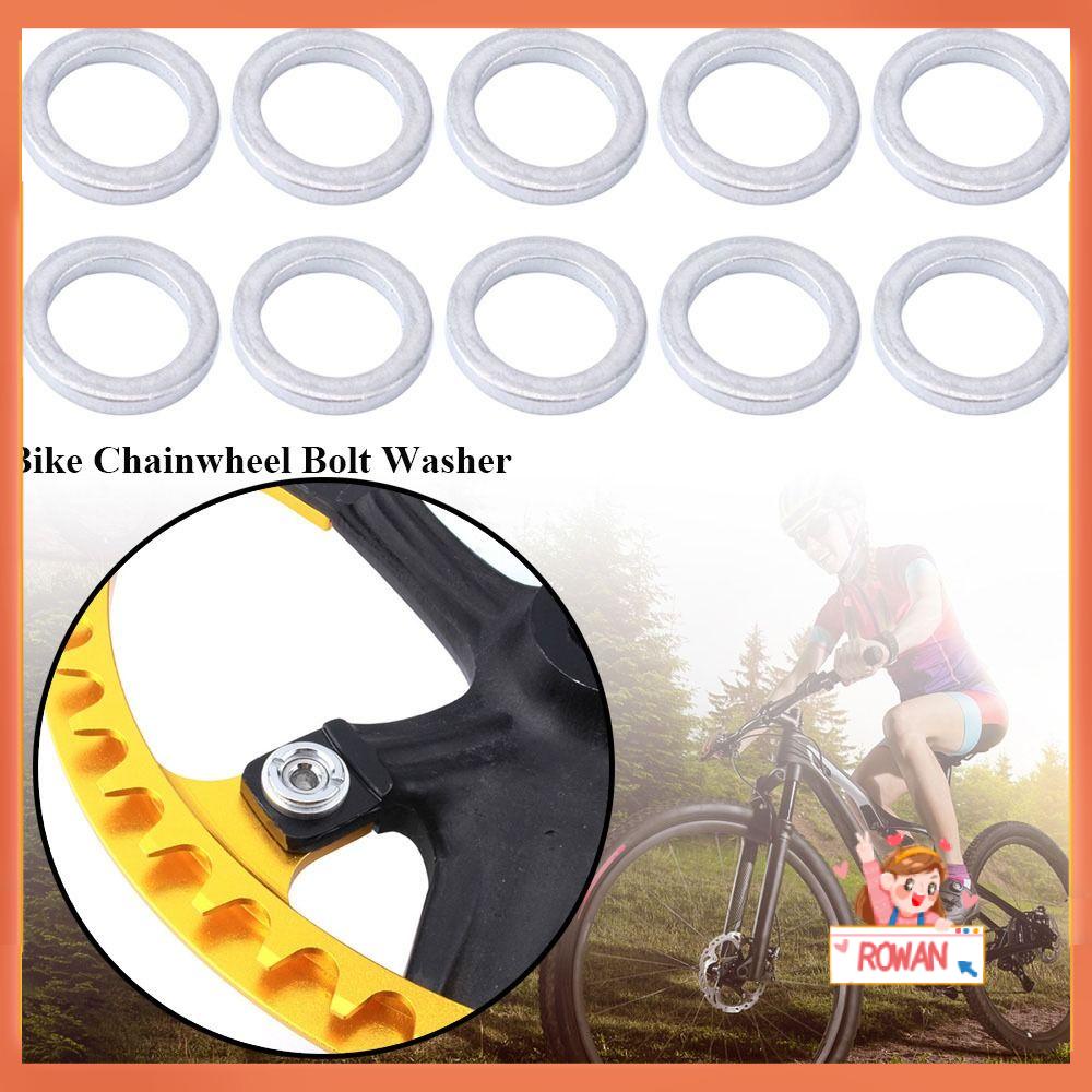 R-FLOWER 10pcs Sekrup Roda Rantai Tebal 2mm Single Crankset Baut Aluminium Part Sepeda
