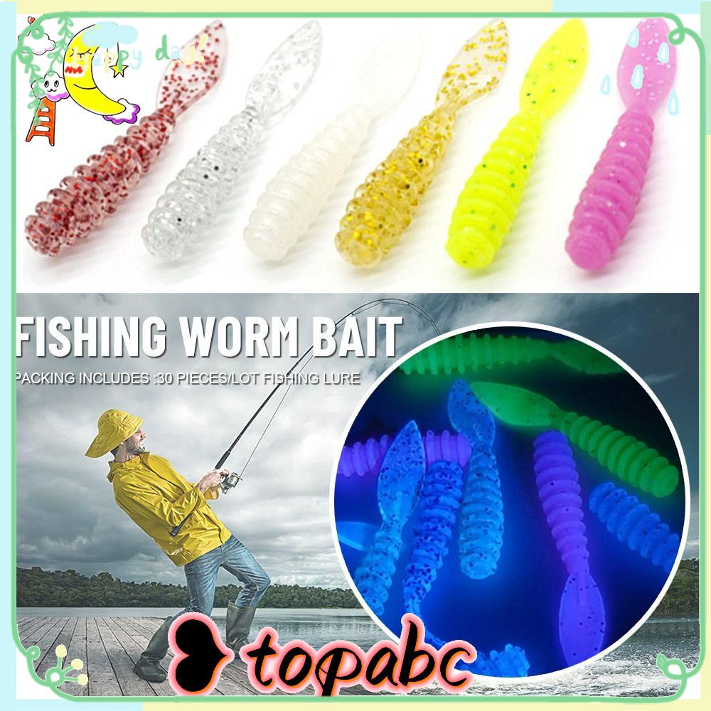 TOP 30pcs /lot Umpan Cacing Pancing Tahan Lama Buatan Renang Capuchin Maggot