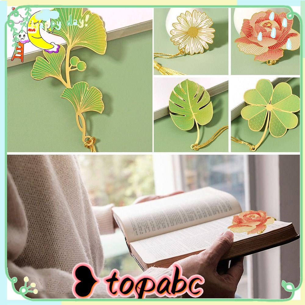 TOP 3pcs Bookmark Perlengkapan Kantor Sekolah Bunga Daun Hadiah Siswa Dekorasi Tanda Pagination Mark