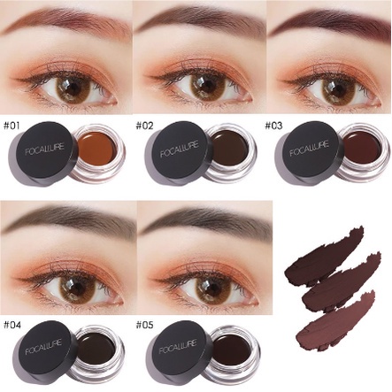 FOCALLURE Eyebrow Cream Gel waterproof Pensil Alis