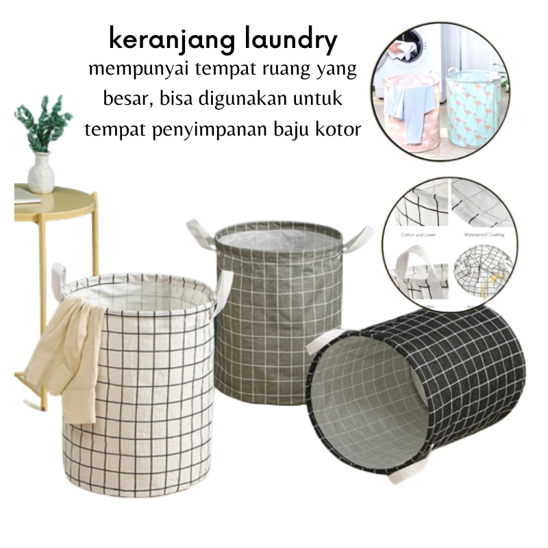 [GOS] - C205- Keranjang Laundry Bag Motif - Keranjang Laundry / Keranjang Baju Kotor