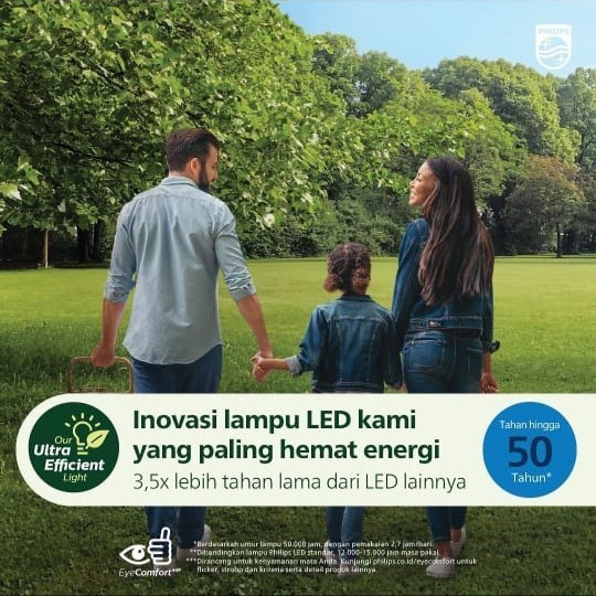 PHILIPS LED Bulb Ultra Efficient 5W E27 - Bohlam Lampu UE setara 10W