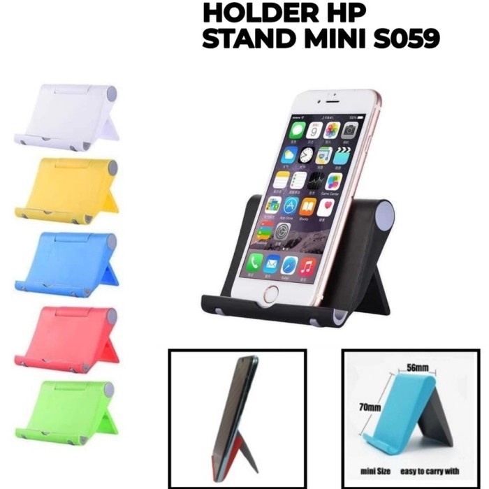 BOP HOLDER STAND S059 UNIVERSAL STENTS HP KURSI BENCH TEMPAT DUDUKAN PONSEL STANDING SANDARAN PHONE COLORFUL