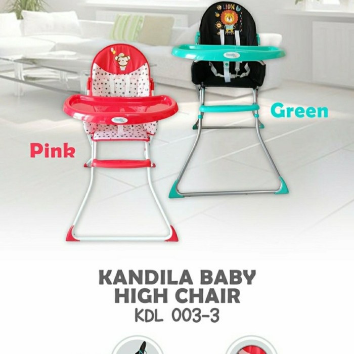 Kursi Makan Bayi Kandila Baby High Chair KDL 003-3 Waterproof